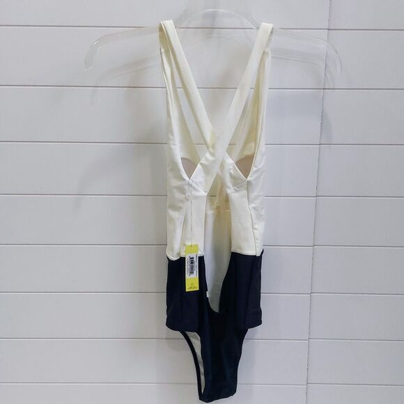 Summer Salt The Deep Dive Size 8 Swimsuit Black White One Piece Beach NEW! - Picture 4 of 9